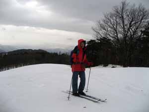 奥越高原で牧場を滑る